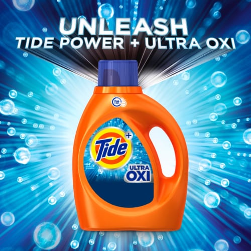 Tide With Ultra Oxi Original Scent Liquid Laundry Detergent Perspective: right