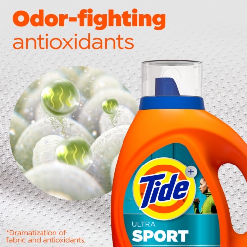 Tide Ultra Sport Liquid Laundry Detergent Perspective: right