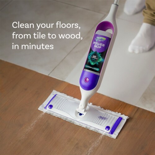 Swiffer PowerMop Floor Cleaning Solution with Unstopables Fresh Scent, 25.3 fl oz, 2 Pack Perspective: right