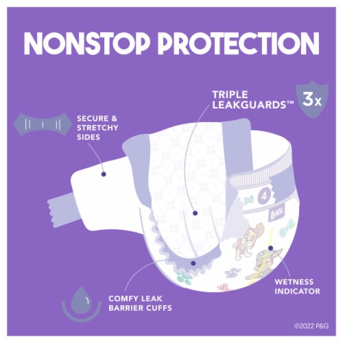 Luvs 12 Hour Protection Baby Diapers Size 7 (over 41 lbs.) Perspective: right