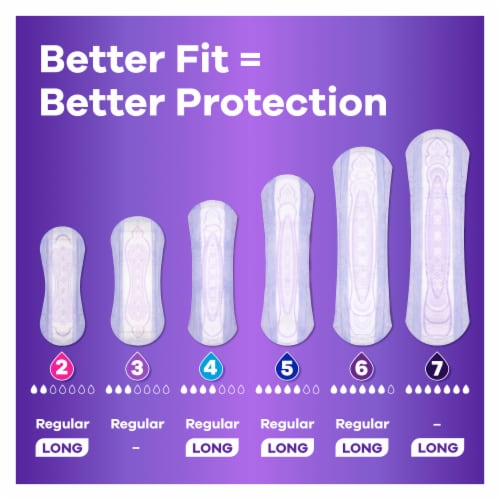 Always Discreet Pads for Women Heavy Absorbency Long Length Perspective: right