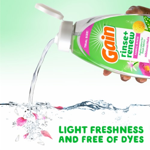 Gain Rinse and Renew Fabric Rinse, Hibiscus Hula, 16 fl oz, Odor Fighter Perspective: right