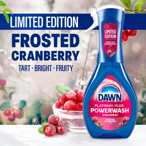 Dawn Powerwash Spray, Dish Soap, Dishwashing Liquid, Frosted Cranberry, 1 Starter Kit, 16 Fl Oz Perspective: right