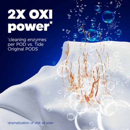 Tide Power Pods Oxi Boost Laundry Detergent Pods Perspective: right