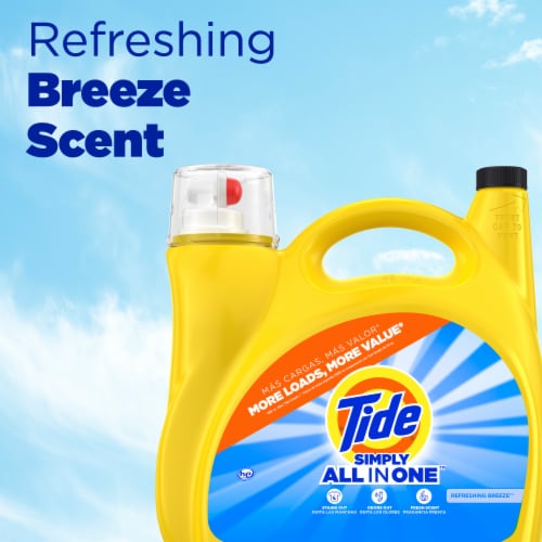 Tide Simply Refreshing Breeze Liquid Laundry Detergent Perspective: right