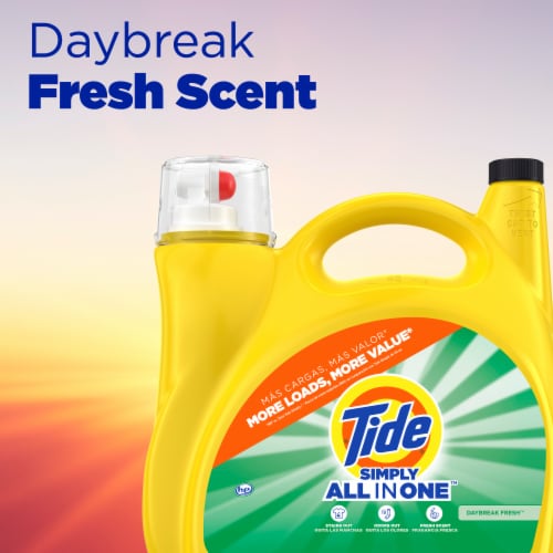 Tide Simply Daybreak Fresh Liquid Laundry Detergent Perspective: right