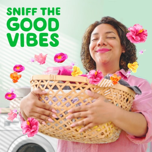 Gain Happy Hibiscus Hula Liquid Laundry Detergent Perspective: right