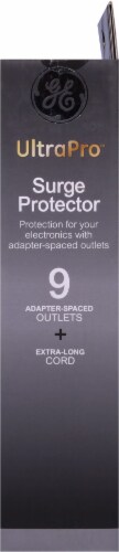 GE UltraPro™ 9-Outlet Surge Protector - Black Perspective: right