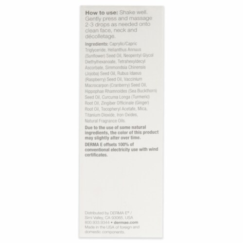 Derma E Vitamin C Glow Face Oil Perspective: right