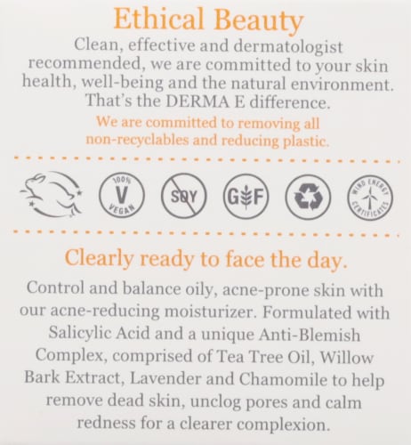 Derma-E Very Clear Moisturizing Cream Perspective: right