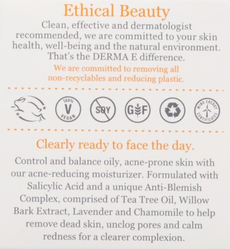 Derma-E Very Clear Moisturizing Cream Perspective: right