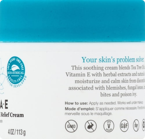 Derma-E Tea Tree & E Antiseptic Creme Perspective: right