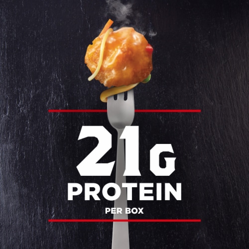 Banquet Mega Bowls Sesame Chicken Lo Mein Frozen Meal Perspective: right