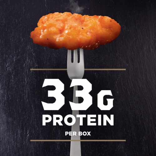 Banquet Mega Meats Boneless Buffalo Style Chicken Strips With Mac And Cheese Frozen Meal Perspective: right