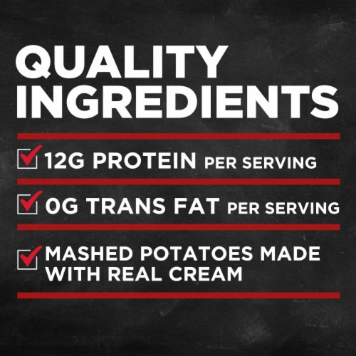 Banquet Meatloaf With Creamy Mashed Potatoes And Cinnamon Apple Dessert Frozen Meal Perspective: right