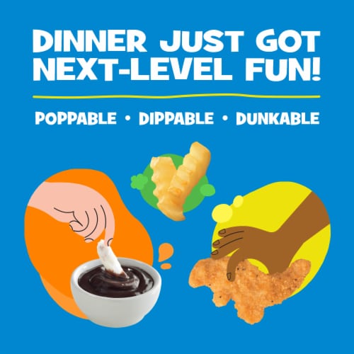Kid Cuisine Level Up Dino Chicken Nuggets Frozen Meal Perspective: right