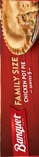 Banquet Family Size Chicken Pot Pie Frozen Meal Perspective: right