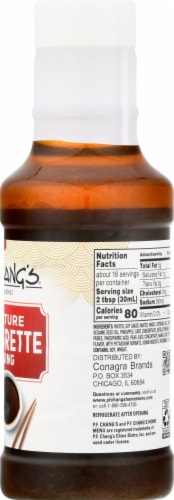 P.F. Chang's Home Menu Signature Vinaigrette Salad Dressing Perspective: right