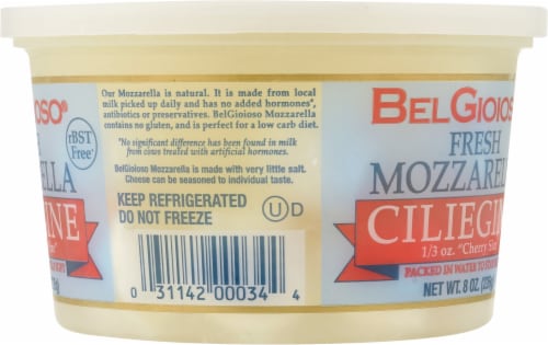 BelGioioso® Fresh Mozzarella Ciliegine Perspective: right