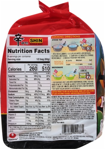 Shin on sale ramyun calorie