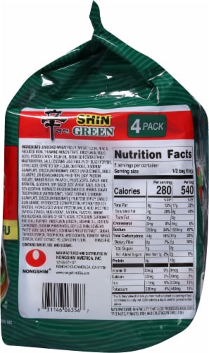 Nongshim® Shin Green Tofu & Mushroom Premium Noodle Soup Perspective: right