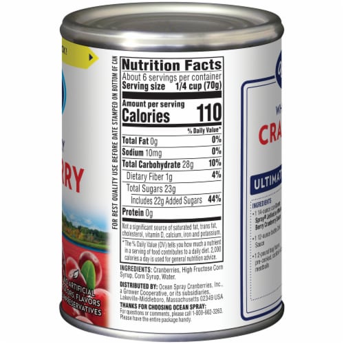 Ocean Spray Whole Berry Cranberry Sauce Perspective: right