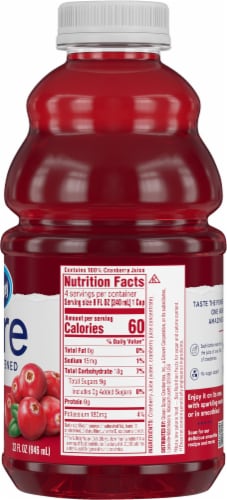 Ocean Spray® Unsweetened Pure Cranberry Juice Perspective: right