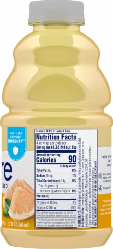 Ocean Spray® Unsweetened Pure White Grapefruit Juice Perspective: right