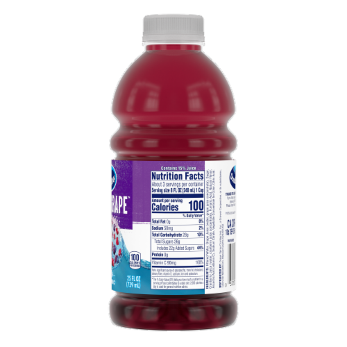 Ocean Spray® Cran-Grape® Cranberry Grape Juice Drink Perspective: right