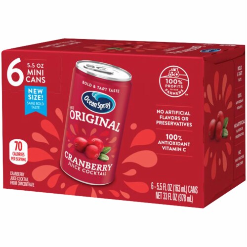 Ocean Spray Cranberry Juice Cocktail Perspective: right