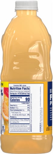 Ocean Spray® No Sugar Added 100% Grapefruit Juice Perspective: right