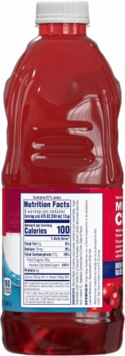 Ocean Spray Cranberry Juice Cocktail with Calcium Perspective: right