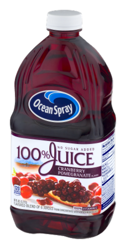 Ocean Spray 100% Cranberry Pomegranate Juice Perspective: right