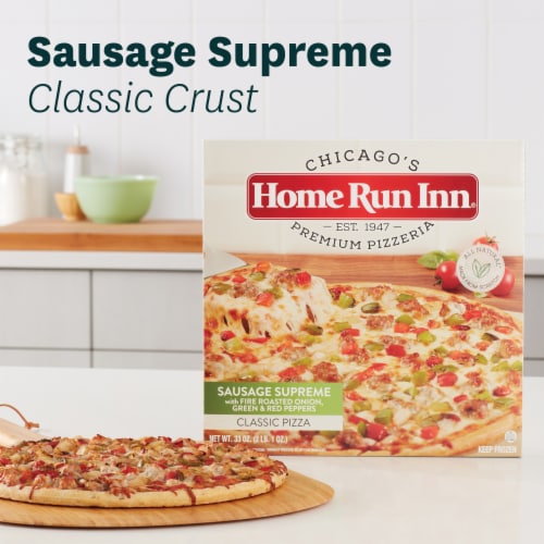 Home Run Inn Sausage Supreme Classic Crust Frozen Pizza Perspective: right