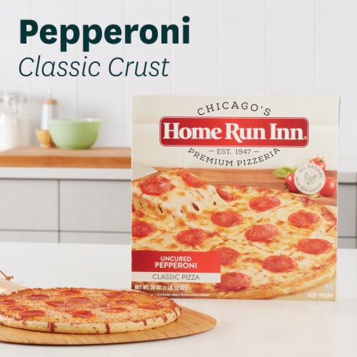 Home Run Inn® Classic Uncured Pepperoni Frozen Pizza Perspective: right