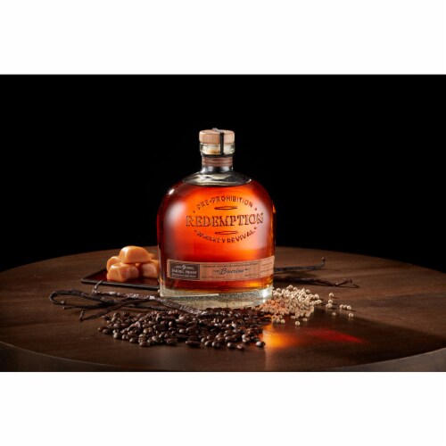 Redemption Aged 9 Years Barrel Proof Kentucky Straight Bourbon Whiskey Perspective: right