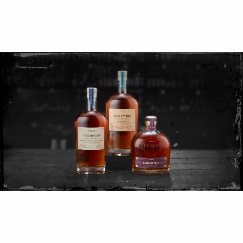 Redemption Finished in Cognac Cask Series Batch No. 1 Indiana Straight Bourbon Whiskey Perspective: right