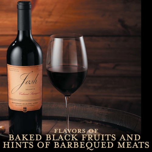 Josh Cellars Reserve Bourbon Barrel Aged Cabernet Sauvignon California Red Wine Perspective: right