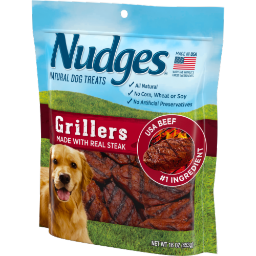 Blue Buffalo Nudges Grillers Real Beef Natural Dog Treats Perspective: right