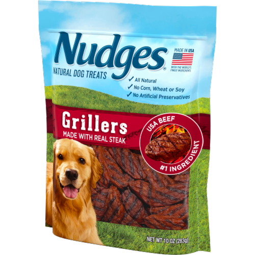 Blue Buffalo Nudges Grillers Real Beef Natural Dog Treats Perspective: right