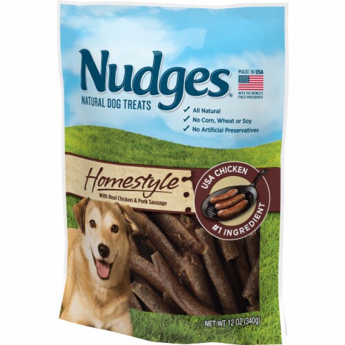 Blue Buffalo Nudges Homestyle Chicken and Pork Natural Dog Treats Perspective: right
