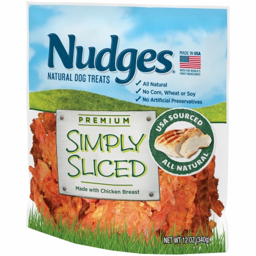 Blue Buffalo Nudges Simply Sliced Chicken Breast Natural Dog Treats Perspective: right