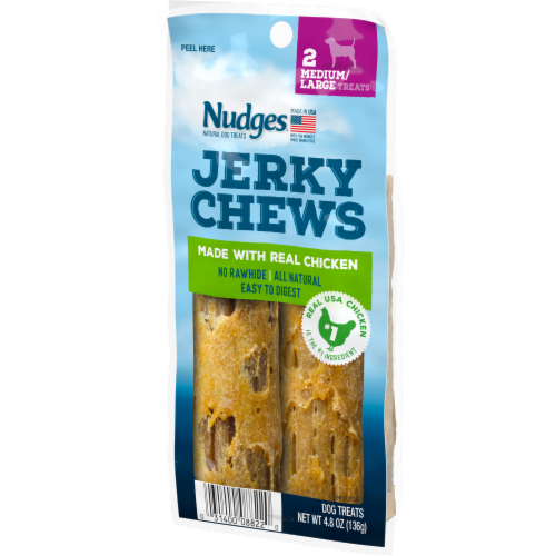 Blue Buffalo Nudges Natural Chicken Medium/Large Jerky Chews Dog Treats Perspective: right