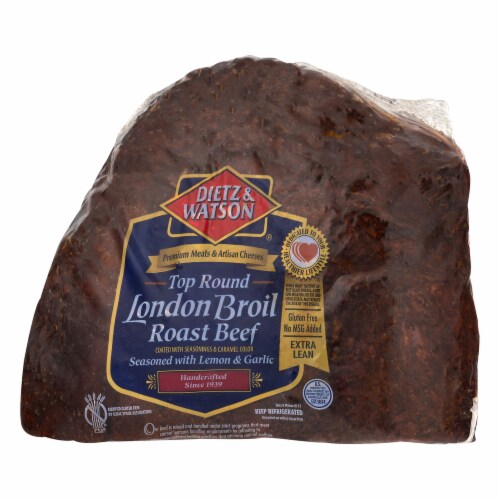 Dietz & Watson® London Broil Roast Beef Fresh Sliced Deli Meat Perspective: right