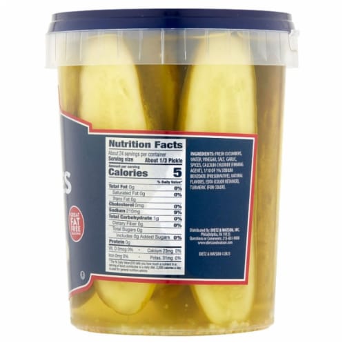 Dietz & Watson® Kosher Halves Pickles Perspective: right