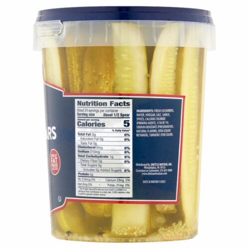 Dietz & Watson® Kosher Pickle Spears Perspective: right