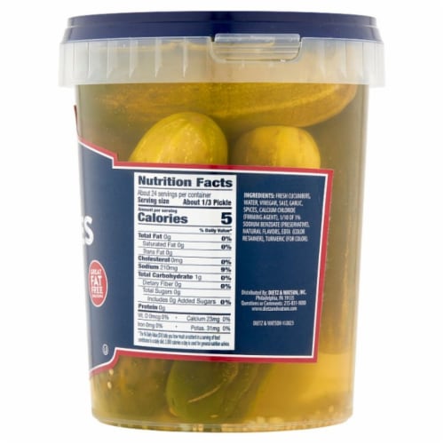 Dietz & Watson® Kosher Pickles Perspective: right