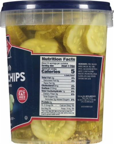 Dietz & Watson® Kosher Pickle Chips Perspective: right