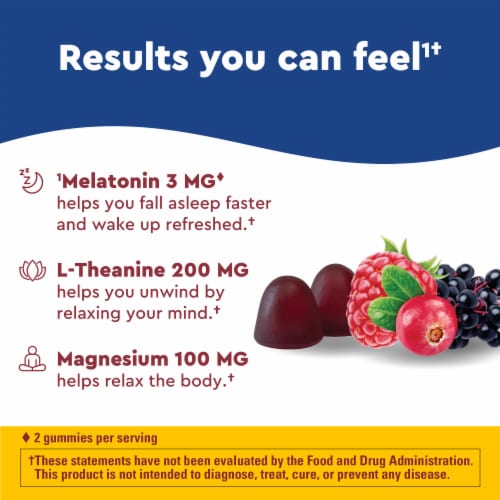 Nature Made® WellBlends™ Sleep & Recover™ Dreamy Berry Gummies Perspective: right