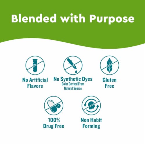 Nature Made® WellBlends Sweet Peppermint Clear & Focus + B Vitamins Chewable Tablets Perspective: right
